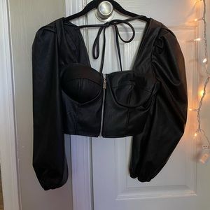 Leather top